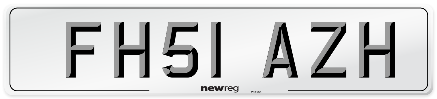 FH51 AZH Number Plate from New Reg
